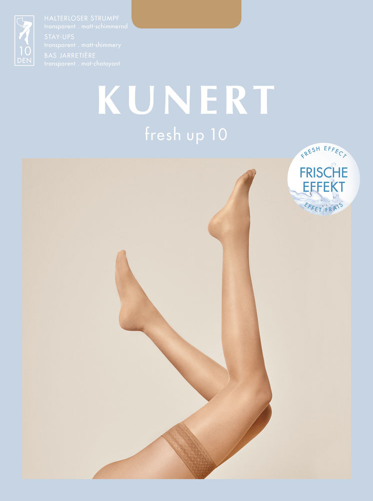 Kunert Fresh Up 10 Halterloser Strumpf (3er Pack)
