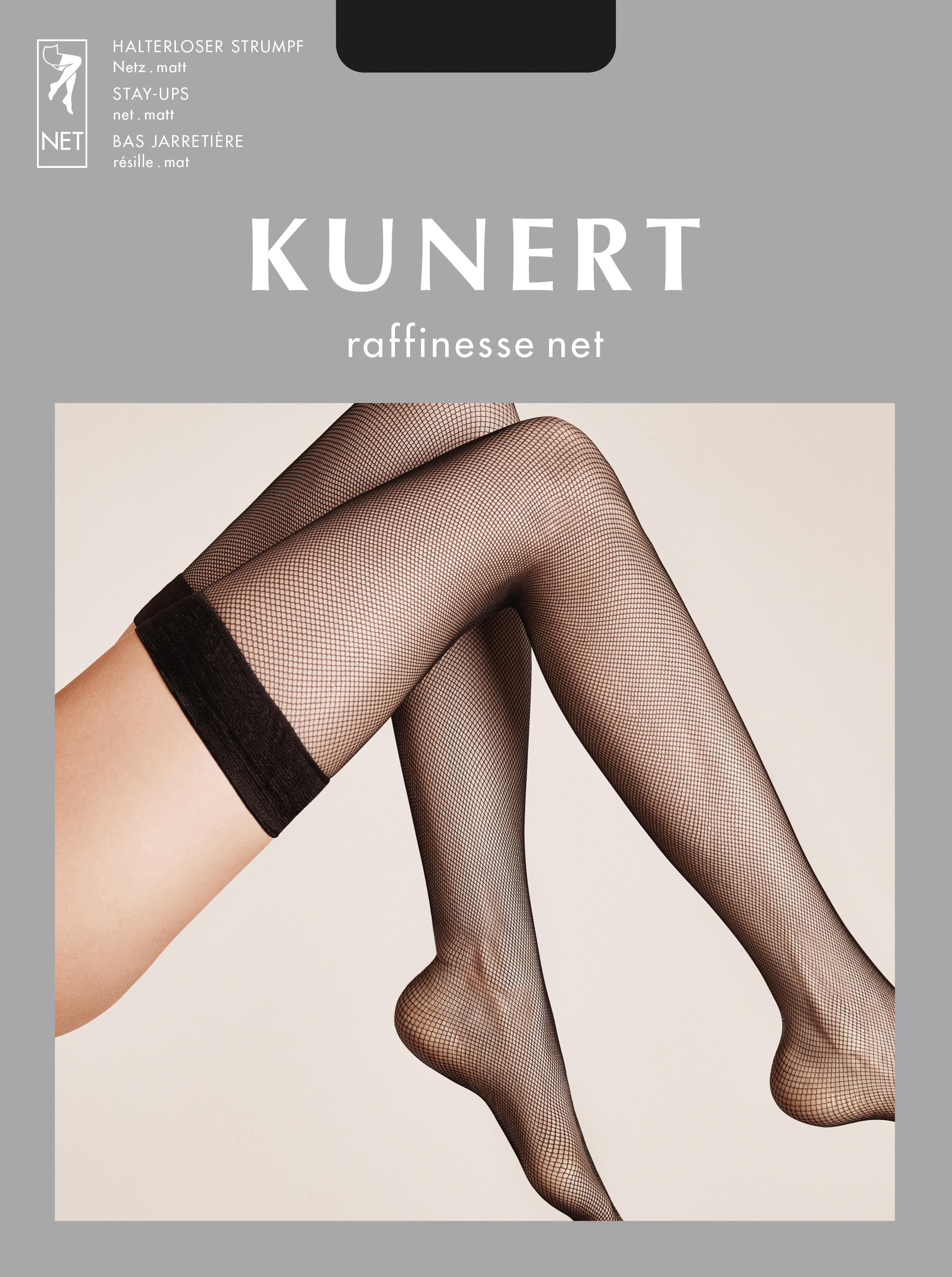 Kunert Raffinesse Net Halterloser Strumpf